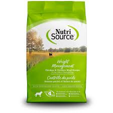 Nutri Source Weight Management Dry Dog Food 26lbs