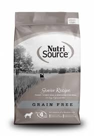 Nutri Source Senior Recipe Dry Dog Food Grain Free 26lbs